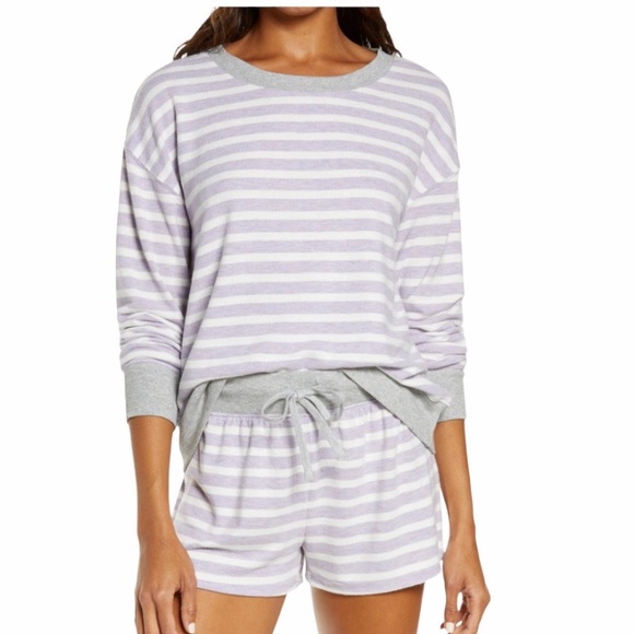 Splendid Two Piece Sleep Set Westport Striped Knit